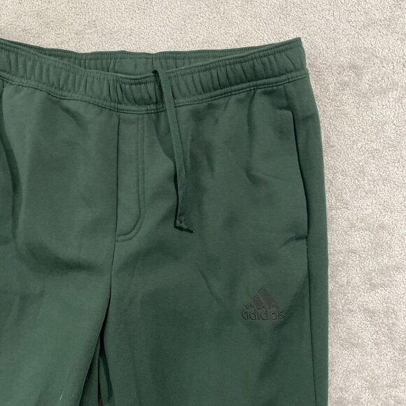 NEW Adidas Mens L Green Tapered Jogger Pants 100% Polyester Ankle Zip - Picture 8 of 10